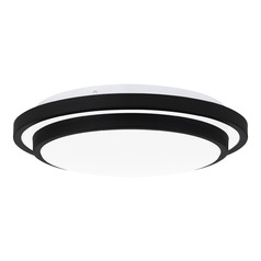 Irving LED Semi-Flush Mount in Matte Black by Quoizel Lighting