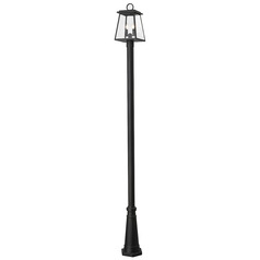 Broughton Black Post Light by Z-Lite