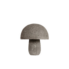 Medium Granite Mushroom in Textured Brown by Currey & Company