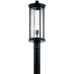 Barras 23.25-Inch Black Post Light by Kichler Lighting