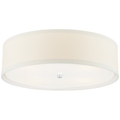 Kate Spade New York Walker Flush Mount in Silver by Visual Comfort Signature