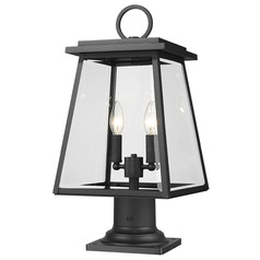 Broughton Black Post Light by Z-Lite