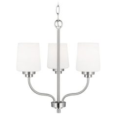 Windom 18-Inch Brushed Nickel LED Chandelier by Generation Lighting