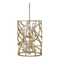 Eve 14.50-Inch Crystal Pendant in Champagne Gold by Fredrick Ramond