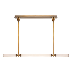 Edwin 48-Inch LED Linear Pendant in Vintage Brass by Alora Lighting