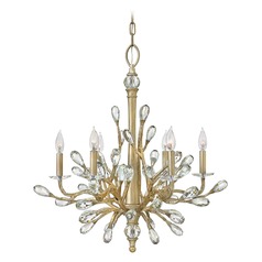 Eve 26-Inch Crystal Chandelier in Champagne Gold by Fredrick Ramond