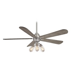 Alva 56-Inch LED Fan in Brushed Nickel by Minka Aire