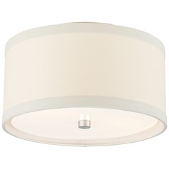 Kate Spade New York Walker Flush Mount in Silver by Visual Comfort Signature