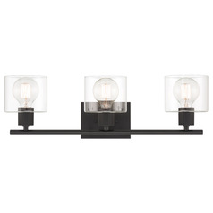 Designers Fountain Vibrato Matte Black Bathroom Light