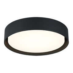 Ezra Matte Black LED Flush Mount by Matteo Lighting