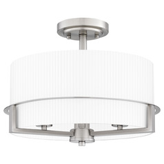 Quoizel Lighting Seymour Brushed Nickel Semi-Flushmount Light