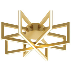 Afx Lighting Cass Gold LED Flushmount Light