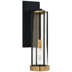 Thomas OBrien Calix Sconce in Bronze & Brass by Visual Comfort Signature