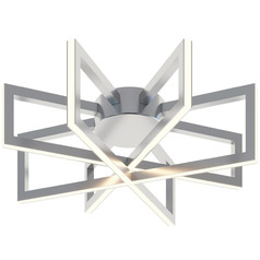 Afx Lighting Cass Satin Nickel LED Flushmount Light