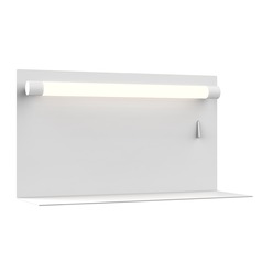 Dresden 12.25-Inch Wide LED Wall Mount with Shelf in White by Kuzco Lighting