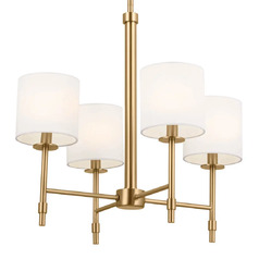 Ali 20-Inch Chandelier with Fabric Shades in Brass by Kichler Lighting