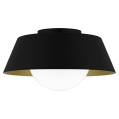 Quoizel Lighting Damascus Matte Black Flushmount Light