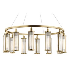 Marley Aged Brass Chandelier by Hudson Valley Lighting