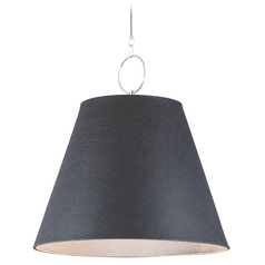 Maxim Lighting Acoustic Polished Nickel Pendant Light with Empire Shade