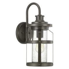 Haslett Antique Pewter Medium Outdoor Wall Light by Progress Lighting
