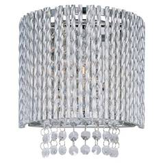 Spiral Crystal Wall Sconce in Polished Chrome by ET2 Lighting