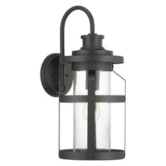 Haslett Black Large Outdoor Wall Light by Progress Lighting