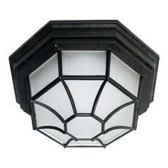 Black LED Flush Mount by Satco Lighting