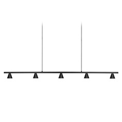 Dune 47-Inch LED Linear Chandelier in Black by Kuzco Lighting