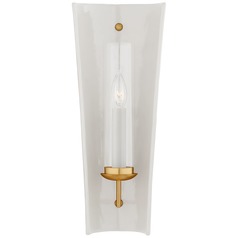 Chapman & Myers Downey Sconce in White & Gild by Visual Comfort Signature
