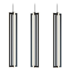 Afx Lighting Cass Black LED Multi-Light Pendant