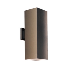 Square Outdoor Wall Light in Antique Bronze by Progress Lighting