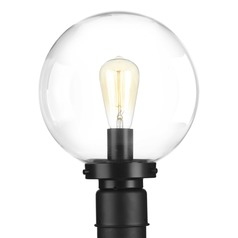 Globe Lanterns Black Post Light by Progress Lighting