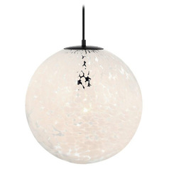 Designers Fountain Circo Matte Black Pendant Light with Globe Shade