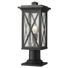 Brookside Black Post Light by Z-Lite
