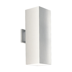 Square Outdoor Wall Light in White by Progress Lighting