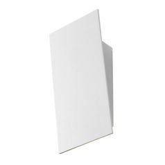Angled Plane Textured White LED Sconce by Sonneman Lighting