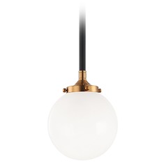 Particles Aged Gold & Black Mini Pendant by Matteo Lighting