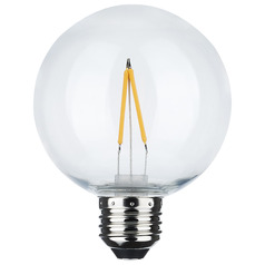 2W G25 2200K Replacement LED String Light Bulbs 2-Pack by Satco