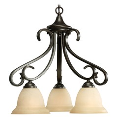 Torino 19-Inch Chandelier in Forged Bronze by Progress Lighting