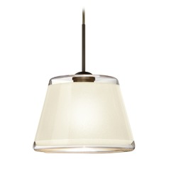 Besa Lighting Pica Bronze Mini-Pendant Light with Empire Shade