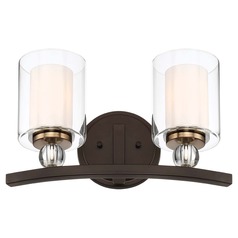 Studio 5 Painted Bronze with natural Brush Bathroom Light by Minka Lavery