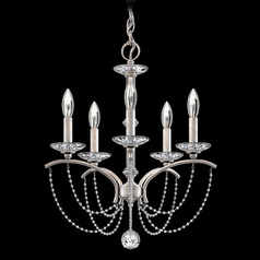 Schonbek Worldwide Lighting Priscilla Antique Silver Chandelier
