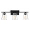 Savoy House Calhoun 24-Inch Black Bathroom Light by Savoy House 8-1020-3-BK