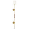 Meridian 55-Inch Plug-In Wall Sconce in Natural Brass by Meridian M90063NB