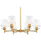 Designers Fountain Lighting Designers Fountain Summer Jazz Brushed Gold Chandelier D310M-6CH-BG