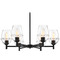 Designers Fountain Lighting Designers Fountain Summer Jazz Matte Black Chandelier D310M-6CH-MB