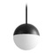 Oxygen Mondo 10-Inch LED Globe Pendant in Black by Oxygen Lighting 3-6902-15