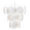 Currey and Company Lighting Currey and Company Marjorie Skouras Bismarkia Gesso White Chandelier 9000-1114