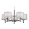 Dolan Designs Lighting Double Organza 5-Light Chandelier in Chrome 1270-26