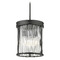 Z-Lite Z-Lite Carnaby Matte Black Mini-Pendant Light with Cylindrical Shade 7504P10-MB